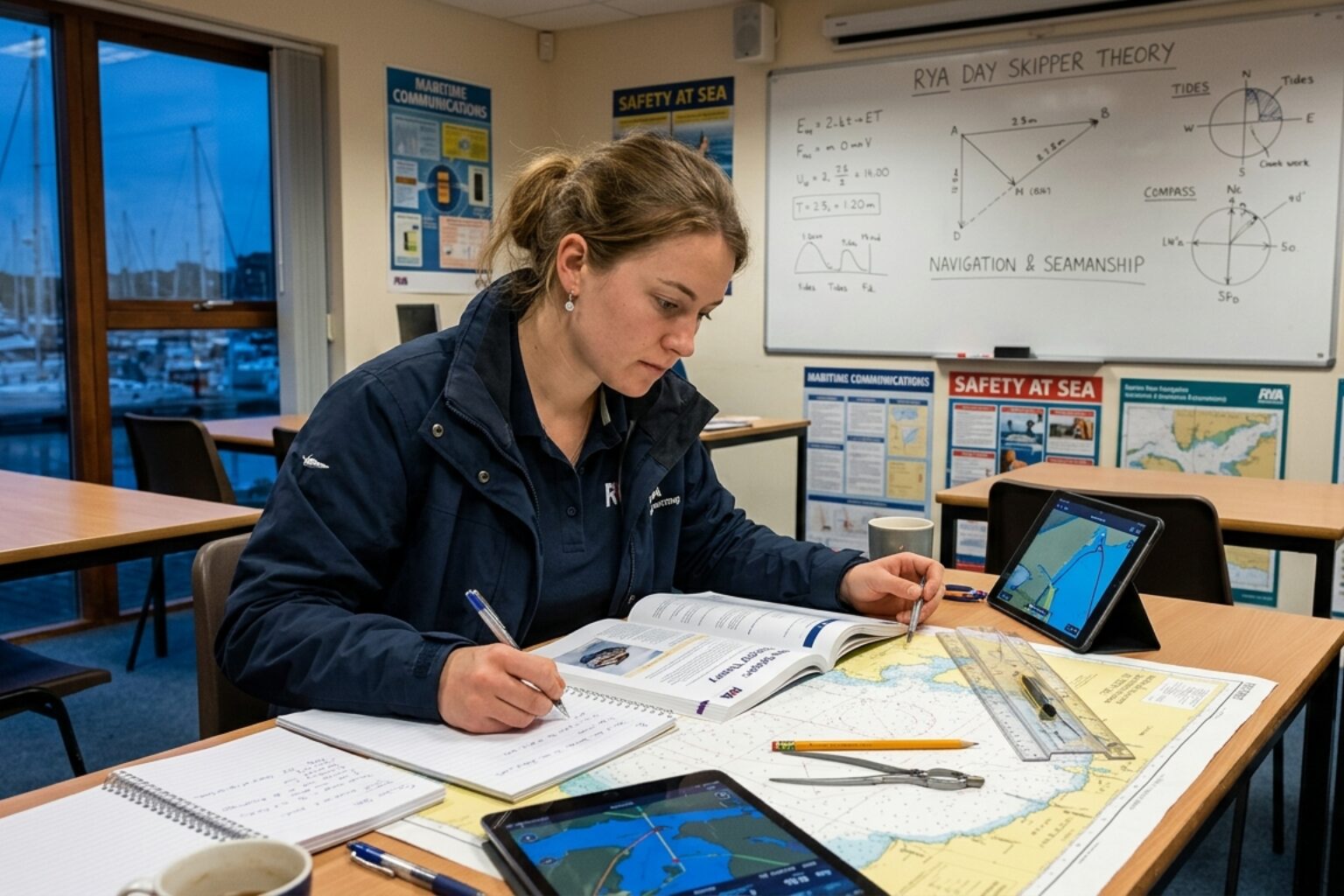 How does the theory module prepare you for coastal navigation?